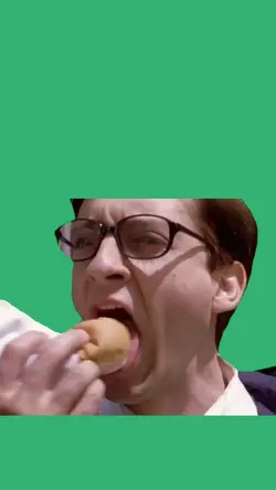 eating hotdog 