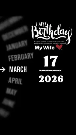 HBD WIFE • 17 MARCH