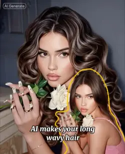 long wavy hair
