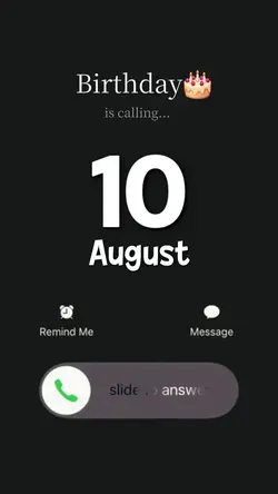 Birthday 10 August