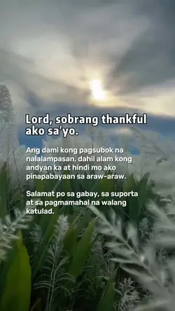 Lord, thank you 