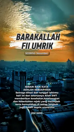 barakallah fii Umrik