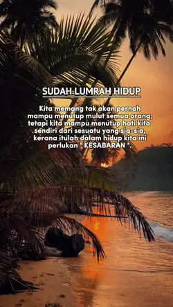 sudah lumrah hidup