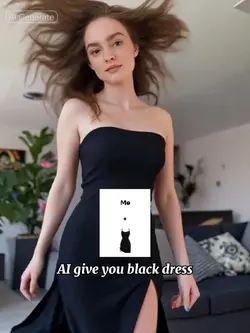 AI GIVE BLACK DRESS