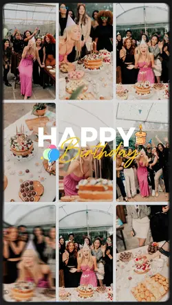 birthday kolase