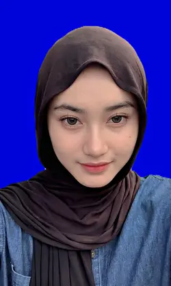 Pas foto latar biru