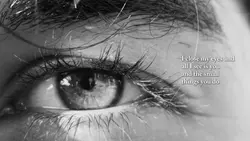 i close my eyes 