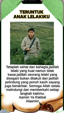 Teruntuk anak laki2k