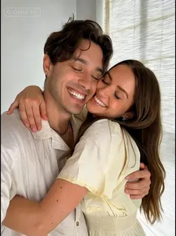 Couple hug 