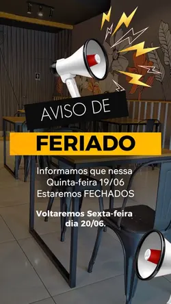 Aviso de feriado 