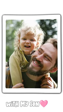 happy with my son