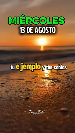 Miércoles 13 Agosto