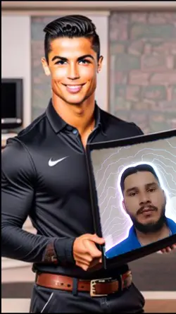 CR7 muestra mi foto