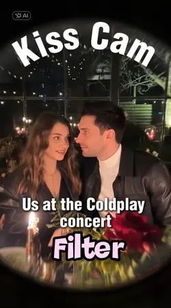 Kiss Cam Coldplay IA
