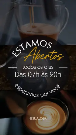 Estamos abertos 