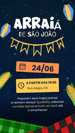 Convite de Arraiá