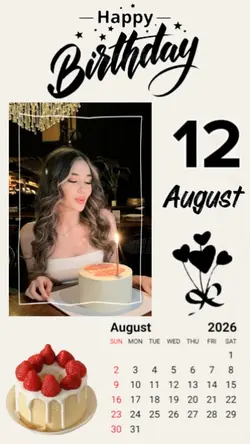 Birthday 12 August
