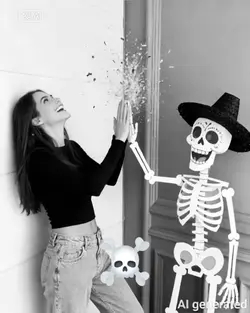 me and skeleton