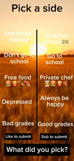 Pick a side!