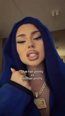 blue vs red hair 