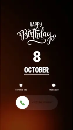 BIRTHDAY 8 OCTOBER