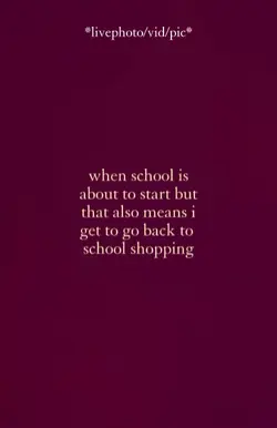 school shopping