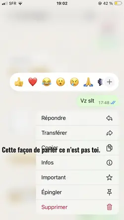 Cette façon..beurk