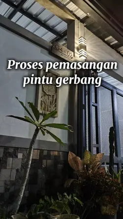 Pemasangan gerbang 