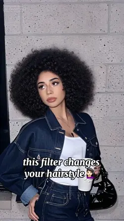 Afro hair filter 