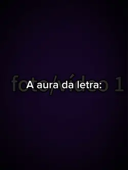 Aura da letra 