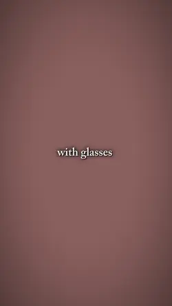 with glasses 