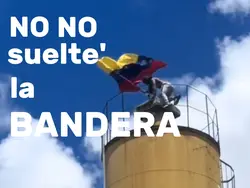 no suelte la bandera