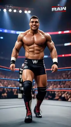 into theWWE RAW ring