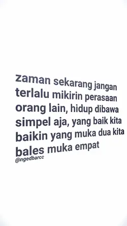 ZAMAN SEKARANG JGN