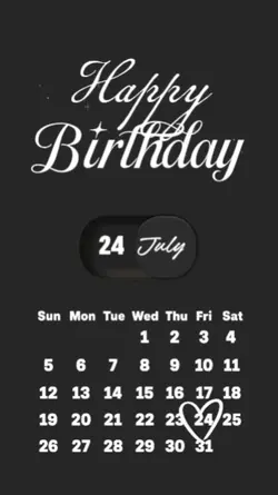 Birthday 24 july 