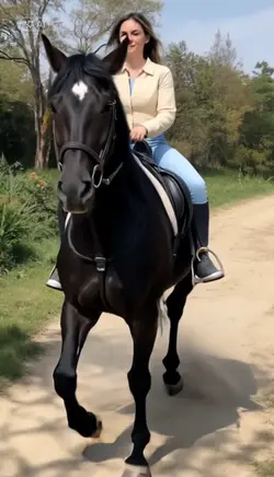 Andando de cavalo 