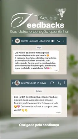 Feedbacks clientes