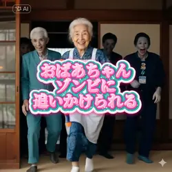 おばあちゃんゾンビに追いかけられるホラー