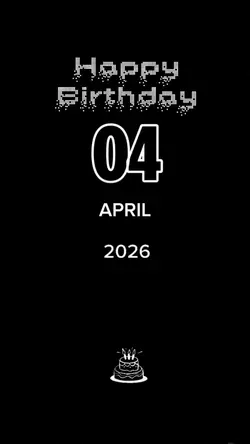BIRTHDAY 4th MAY