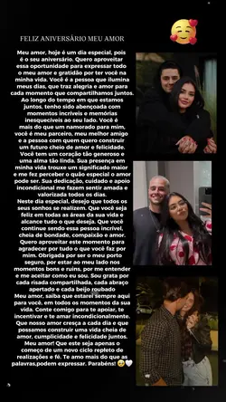 Parabéns amor 