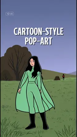 Cartoon Pop-Art KI