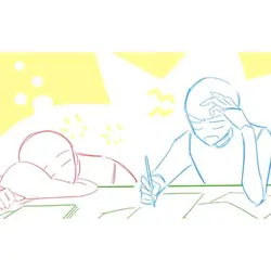 トレス素材 2人