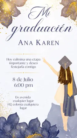graduación violeta 
