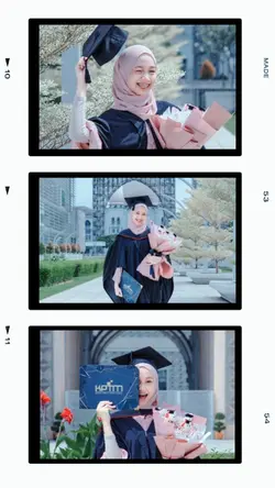 frame wisuda estetik