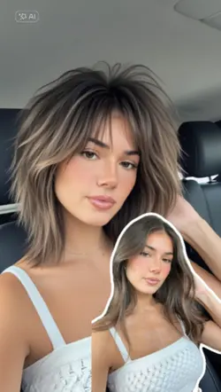 wolfcut hair 