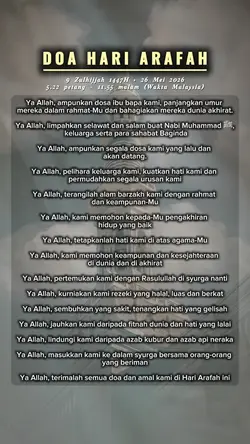 Doa Hari Arafah