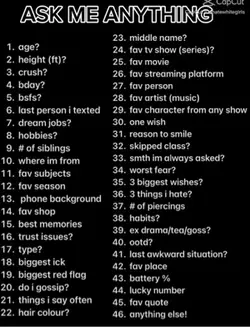 Ask me anything 