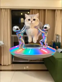 Pet taken by alien