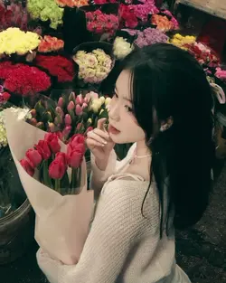 me and flower