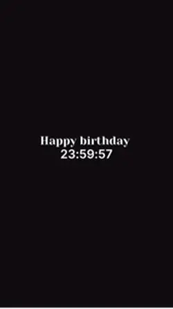 Birthday countdown